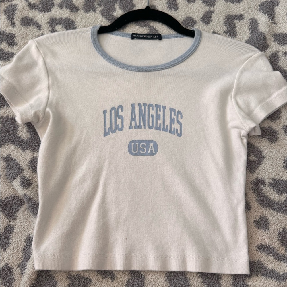 Brandy graphic cropped t-shirt